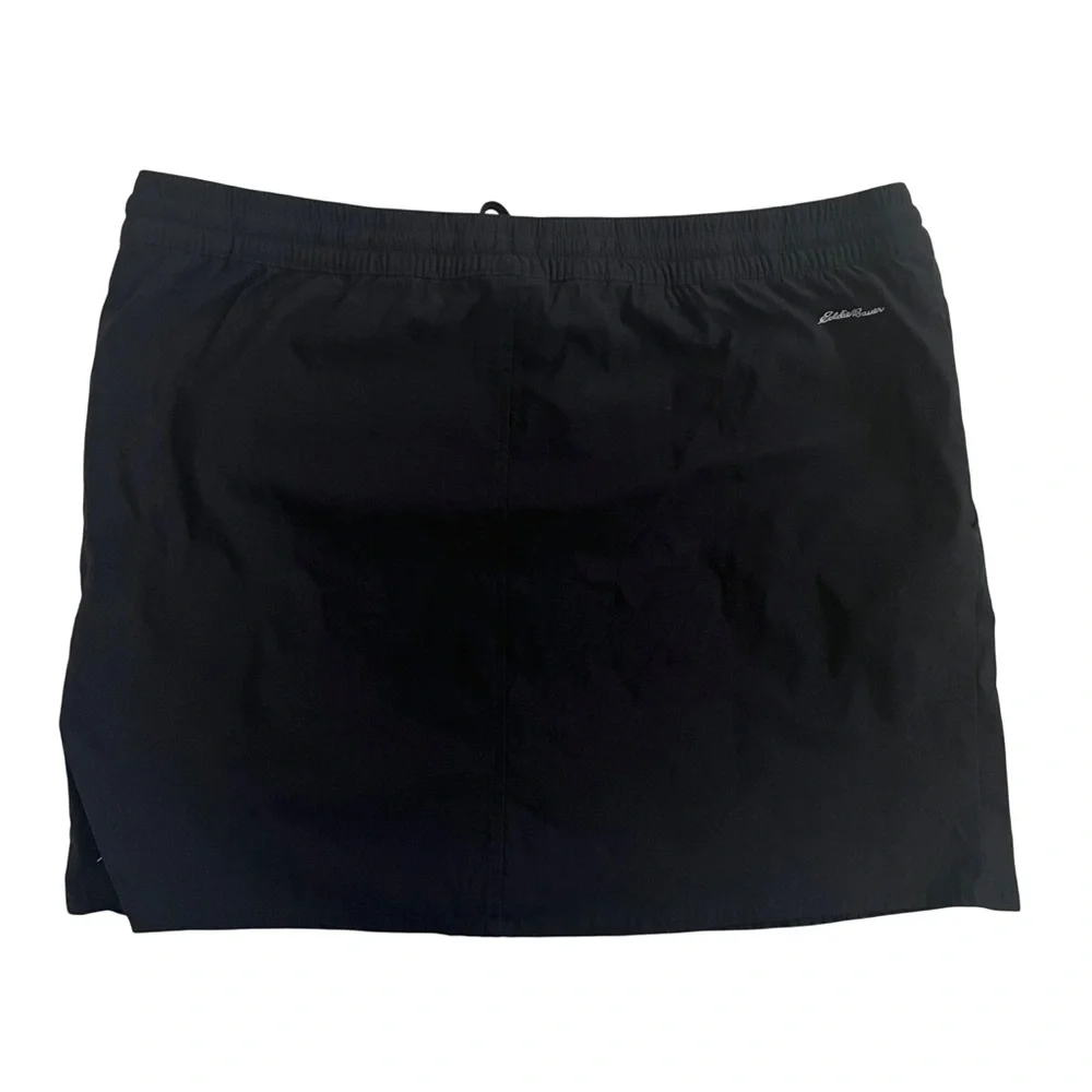 Eddie Bauer Women's Tulip Hem Black Skort, Size Large, Pockets Athletic - Picture 3 of 9